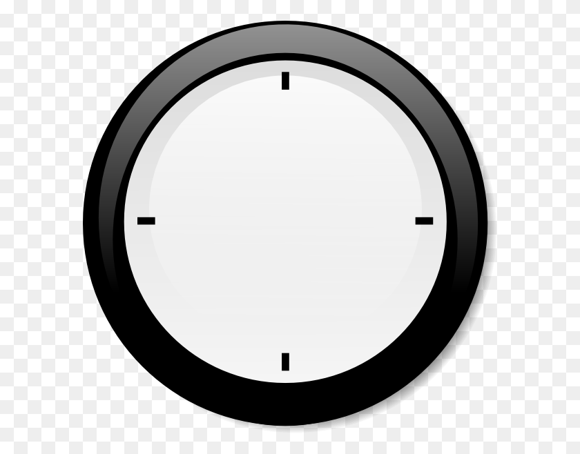 600x598 Blank Clock Clipart Png - Blank PNG Image