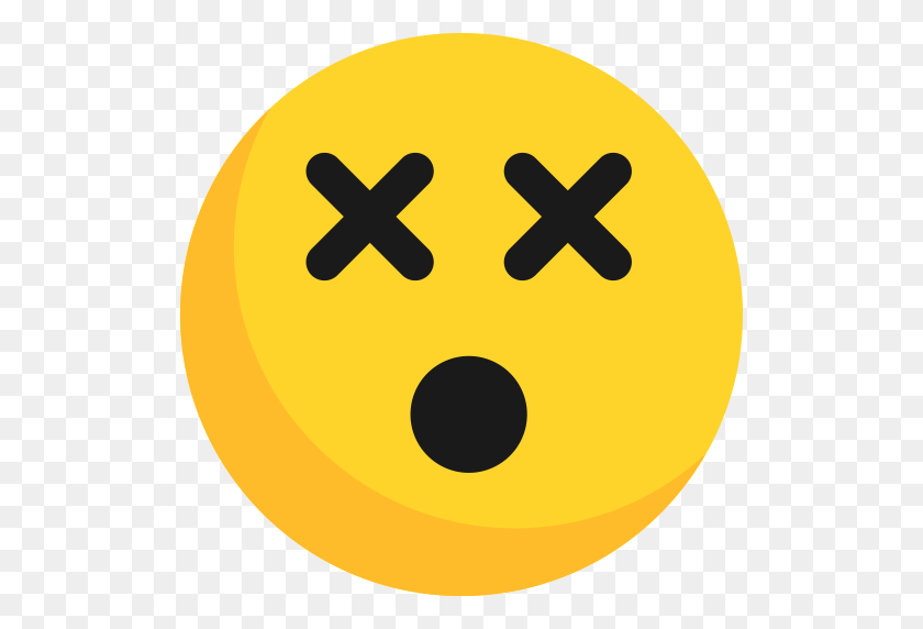 512x512 Blank, Dead, Emoticon Icon - Dead Emoji PNG