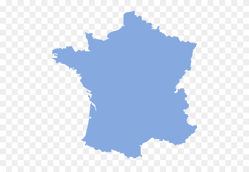 507x520 Mapa De Francia En Blanco, Sin Departamentos - Francia Png