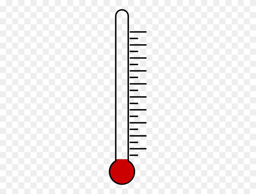 126x578 Blank Fundraising Thermometer Png, Clip Art For Web - Thermometer Clip Art