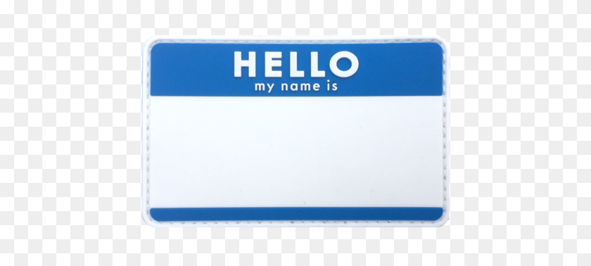 480x318 Blank Hello Name Tags - Name Tag PNG