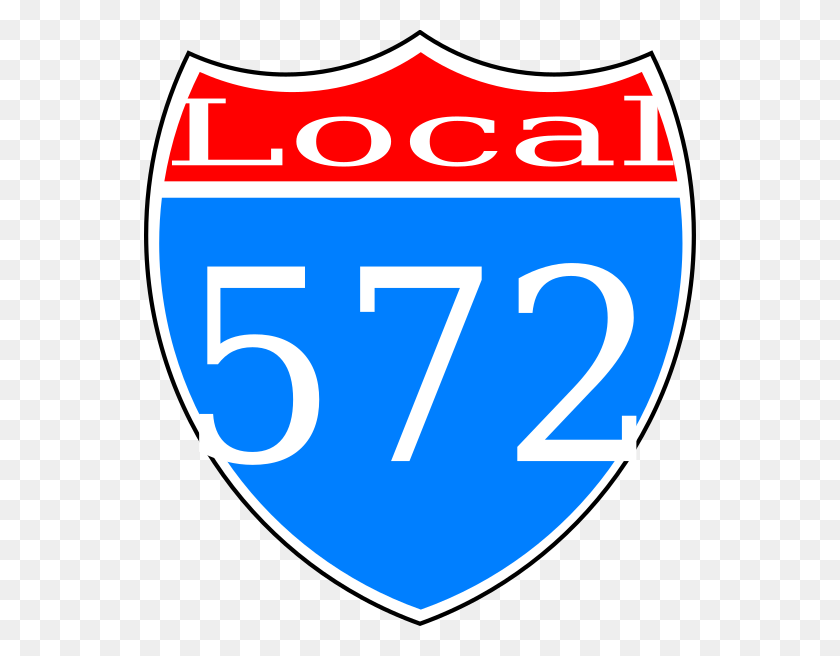 552x596 Blank Interstate Sign Clip Art - Interstate Clipart