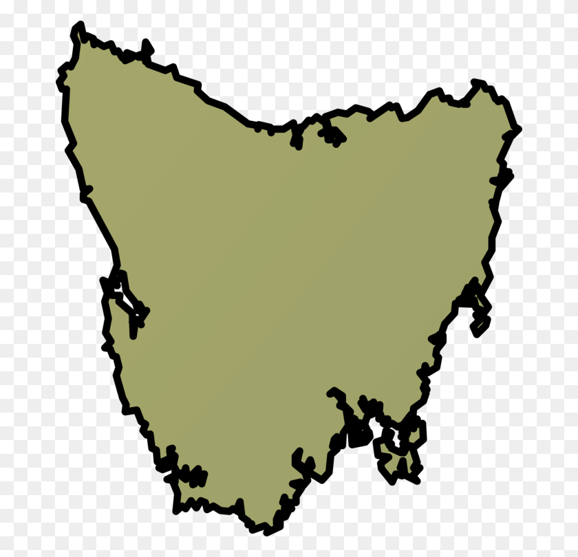 678x750 Blank Map World Map Explore Tasmania - Blank Flag Clipart