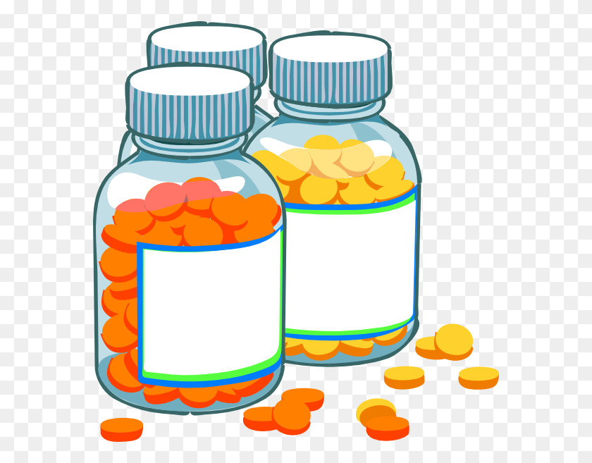 576x597 Пустые Бутылки С Лекарствами Картинки На Clker Com Векторные Картинки - Зарплата Клипарт