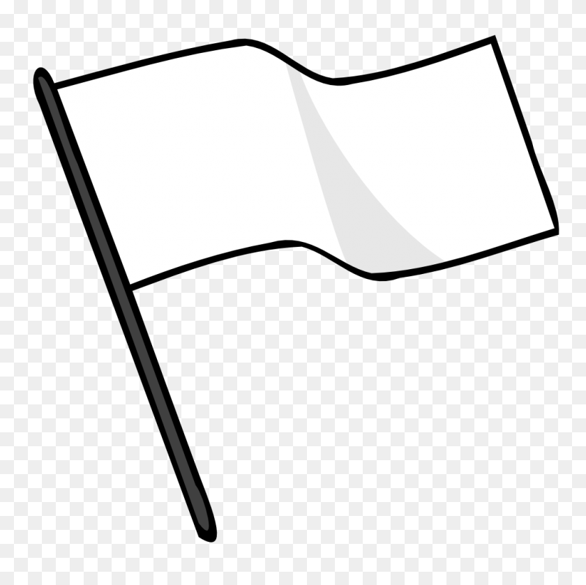 1000x1000 Blank Pennant Banner Clipart - Pennant Flag Clipart