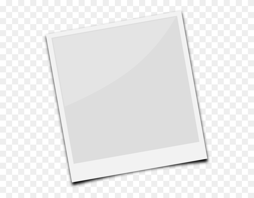558x597 Blank Polaroid Png, Onlinelabels Clip Art - Polaroid Picture Frame PNG