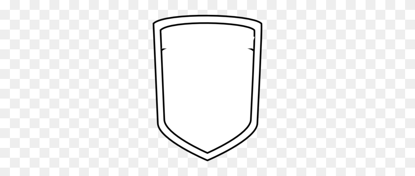 222x297 Blank Shield Soccer Clip Art - Shield Outline PNG