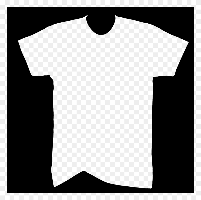 1000x1000 Plantilla De Camisa En Blanco De Los Pozos De Tinta Frontales - Plantilla De Camisa Png