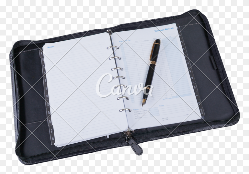 800x542 Blank Spiral Notebook And Pen - Spiral Notebook PNG