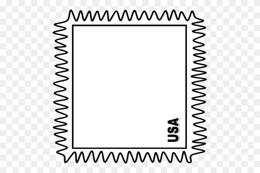 500x499 Blank Stamp Vector Illustration - Stamp Border PNG