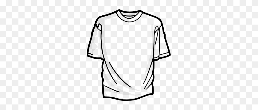 273x298 Blank T Shirt Clip Art - Short Sleeve Shirt Clipart
