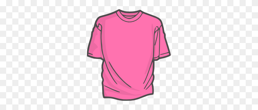 273x298 Blank T Shirt Clip Art Free Vector - Pink Fish Clipart