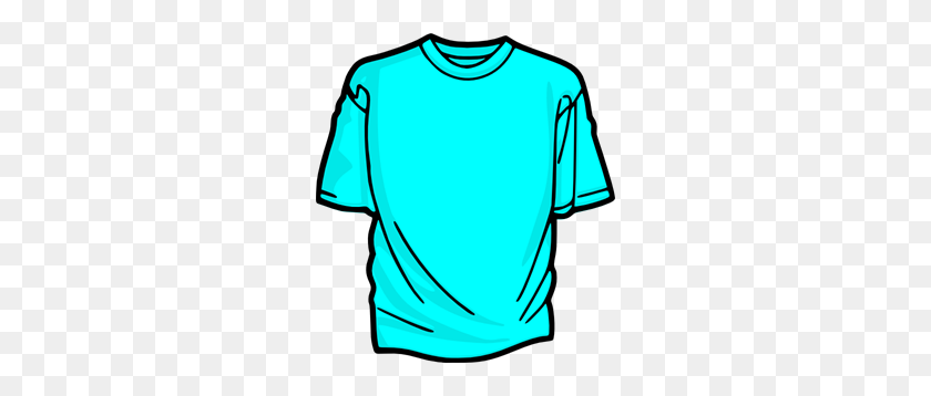 270x298 Camiseta En Blanco Azul Claro Png, Clipart For Web - Tshirt Outline Clipart