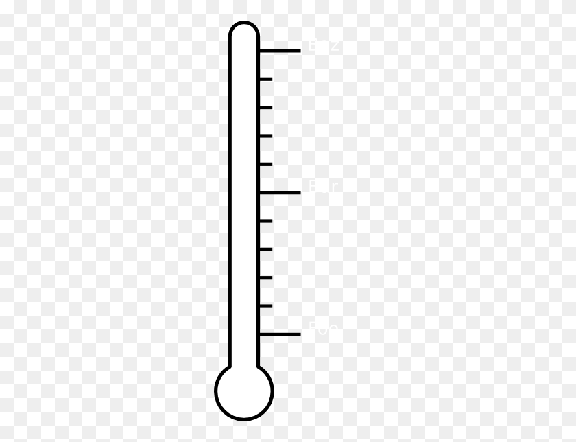 216x584 Blank Thermometer Clip Art - Thermometer Clipart Black And White