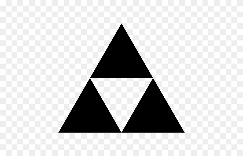 480x480 Blank Triforce Game Project Decals, Stickers - Triforce Clipart
