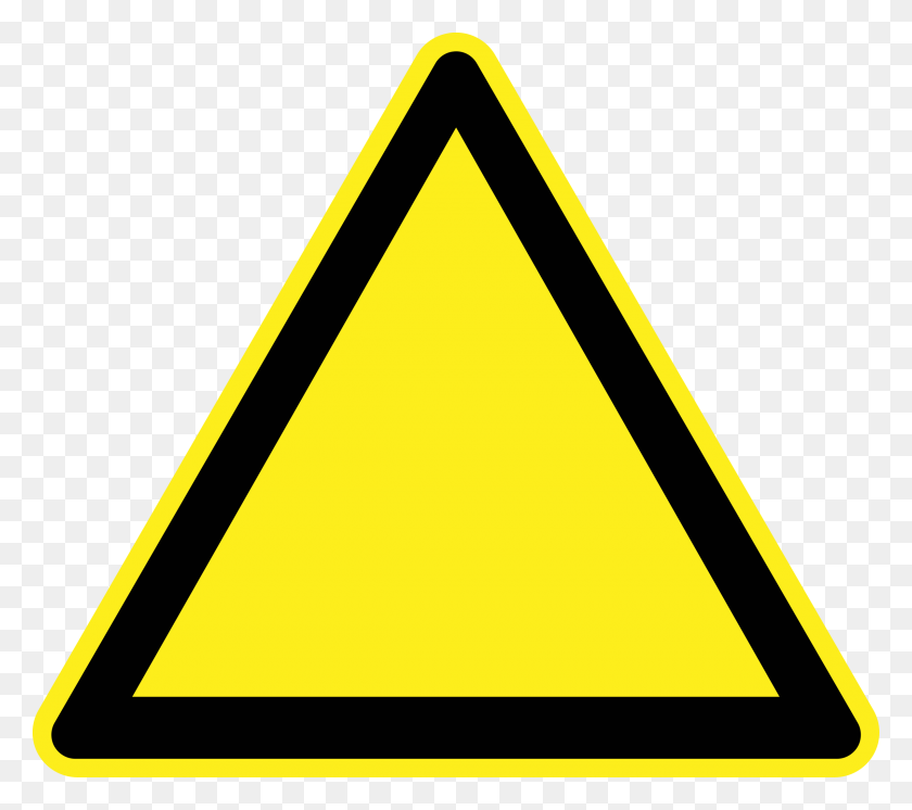 2400x2112 Blank Warning Sign Icons Png - Warning Sign PNG