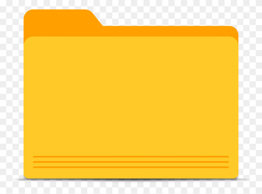 2400x1729 Blank Yellow Folder Icons Png - Folder Icon PNG