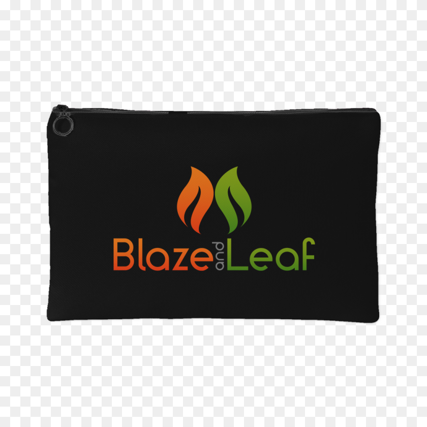 1024x1024 Blaze And Leaf Black Pot Purse Blaze And Leaf Weed Ropa - Bolsa De Hierba Png