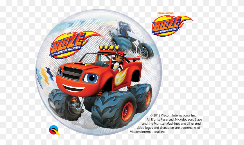 600x439 Blaze Bubble Funtastic Balloon Creations - Blaze And The Monster Machines PNG