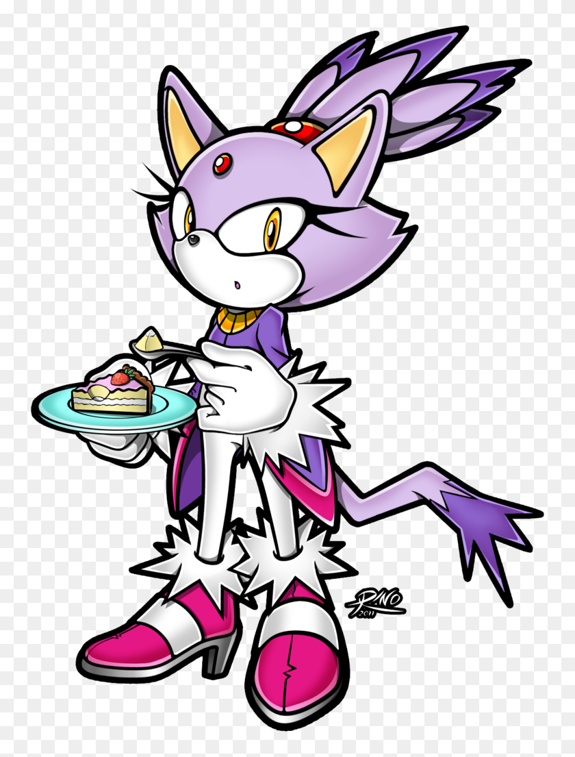 764x1045 Blaze Eating A Piece Of Cake Sonic The Hedgehog Know Your Meme - Sonic The Hedgehog Clipart