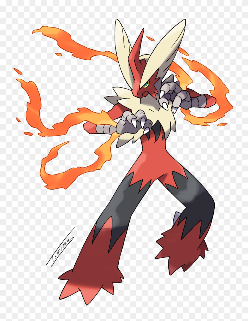 1024x1348 Blaziken Mega Form - Blaziken Png