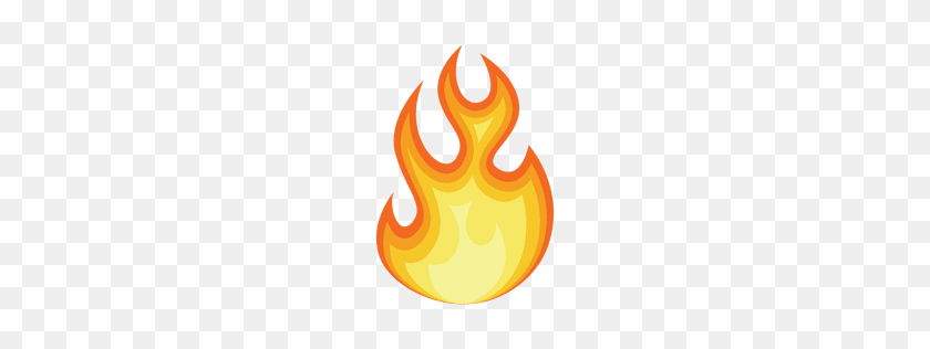 256x256 Пылающий Огонь Вектор - Мультфильм Пламя Png