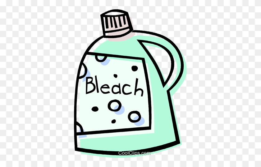 363x480 Bleach Royalty Free Vector Clip Art Illustration - Bleach Bottle PNG