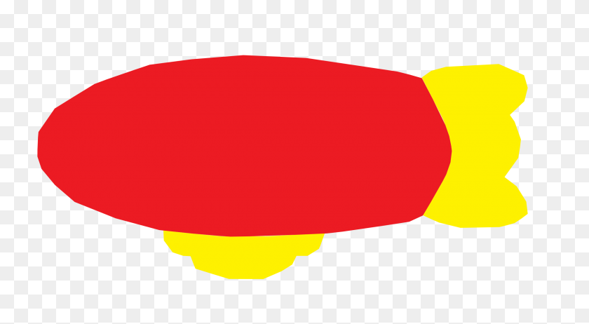 2400x1237 Blimp Refixed Iconos Png - Dirigible Png