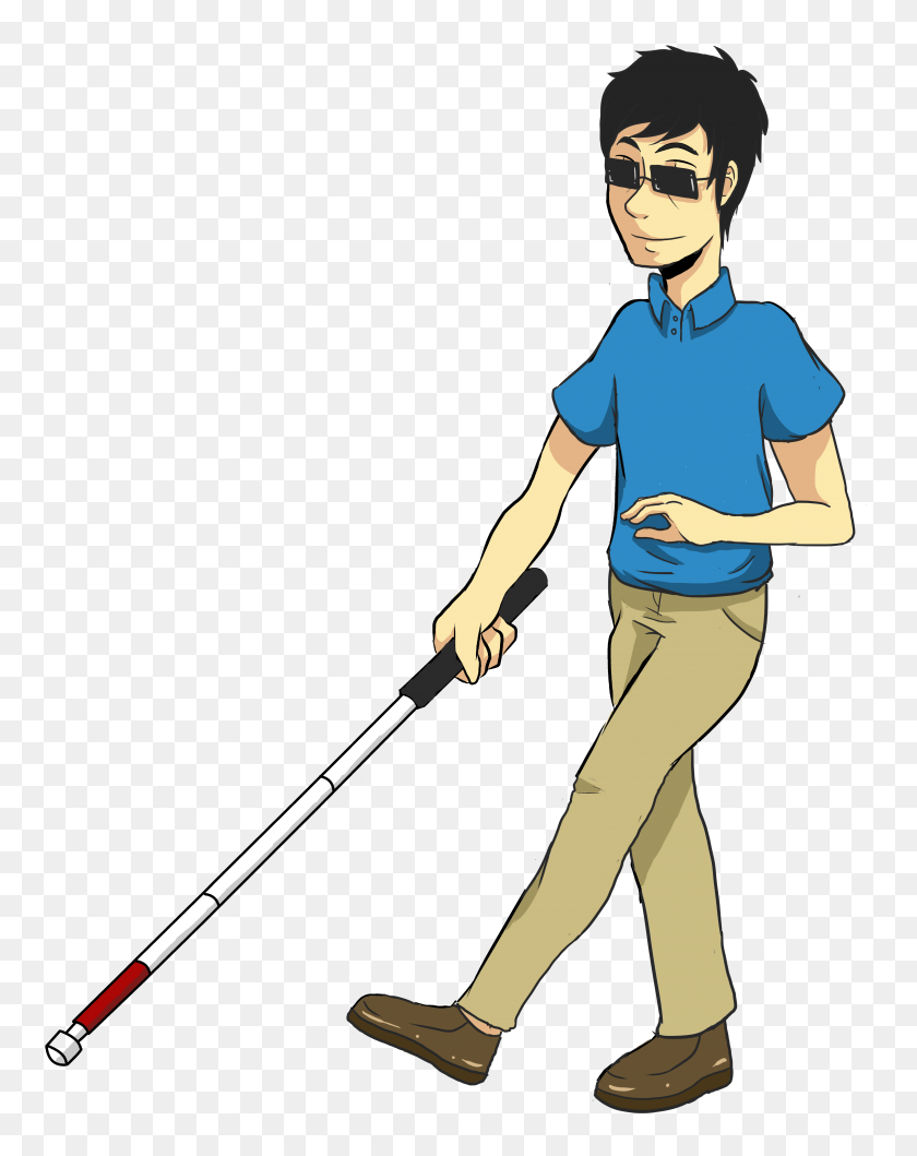 4596x5892 Blind Cane Cliparts - Hit Clipart