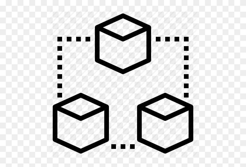 512x512 Block, Blockchain, Chain, Database, Startup, Technology Icon - Blockchain PNG