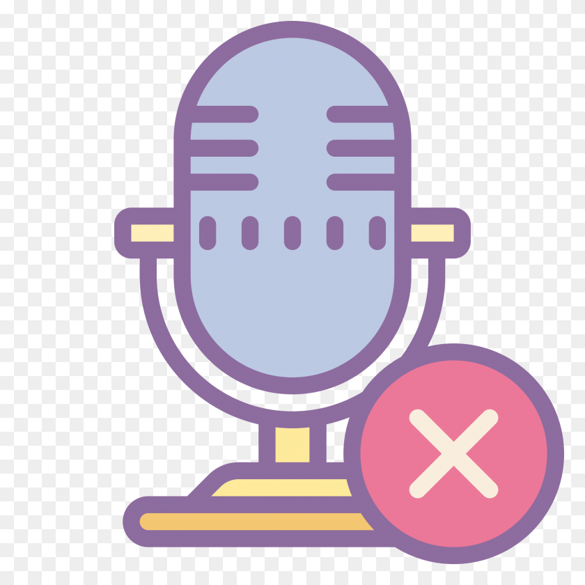 1600x1600 Block Microphone Icon - Microphone Vector PNG
