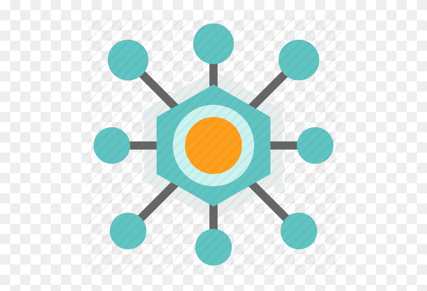 512x512 Blockchain, Centralized, Data, Network, Technology Icon - Blockchain PNG