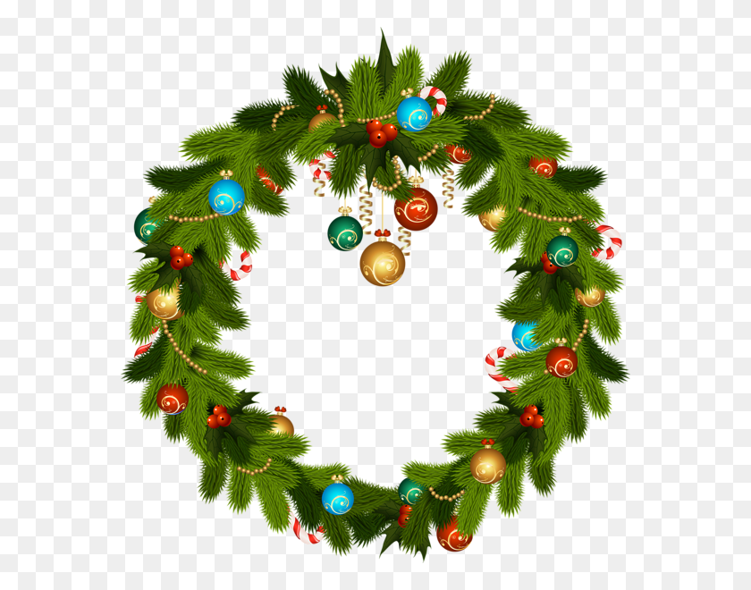 570x600 Blog De Coronas Christmas - Holiday Wreath Clip Art