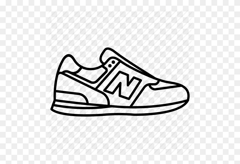 512x512 Blogger, Fashion, Hipster, New Balance, Shoes, Sneakers, Trainers Icon - New Balance Logo PNG
