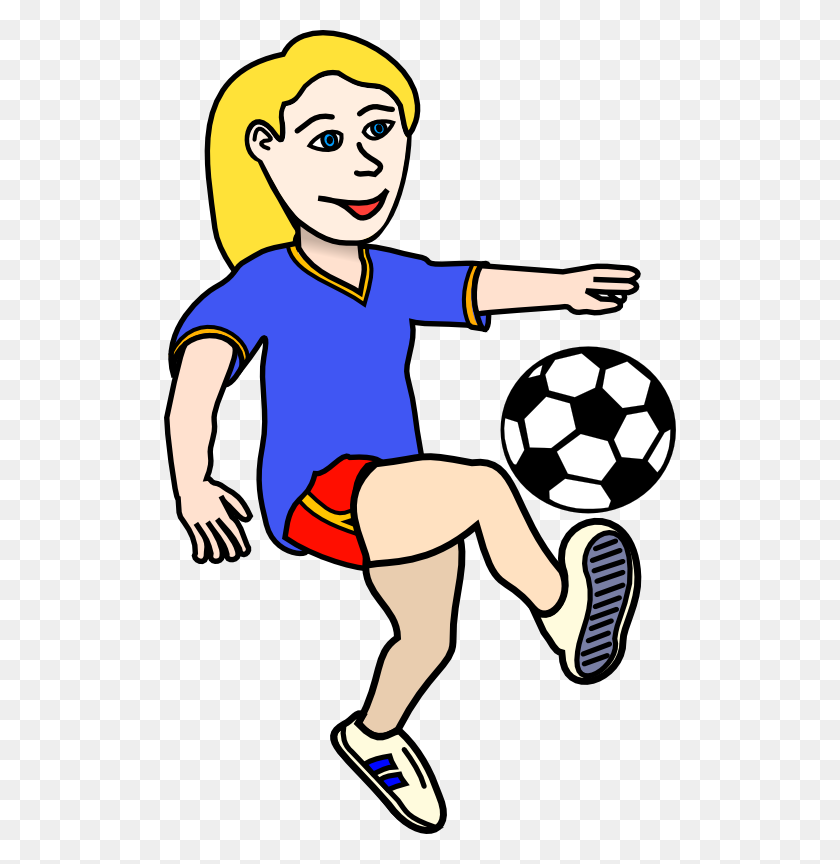 512x804 Blonde Clipart Soccer Player - Blonde Boy Clipart