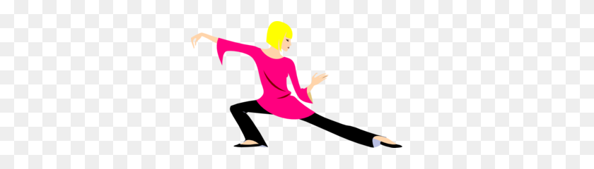 299x180 Blonde Woman In Yoga Position Clip Art - Blonde Teacher Clipart