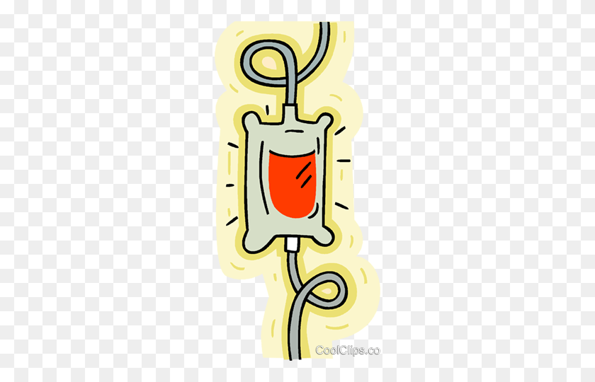 234x480 Sangre, Transfusión De Sangre Royalty Free Vector Clipart Illustration - Blood Transfusion Clipart