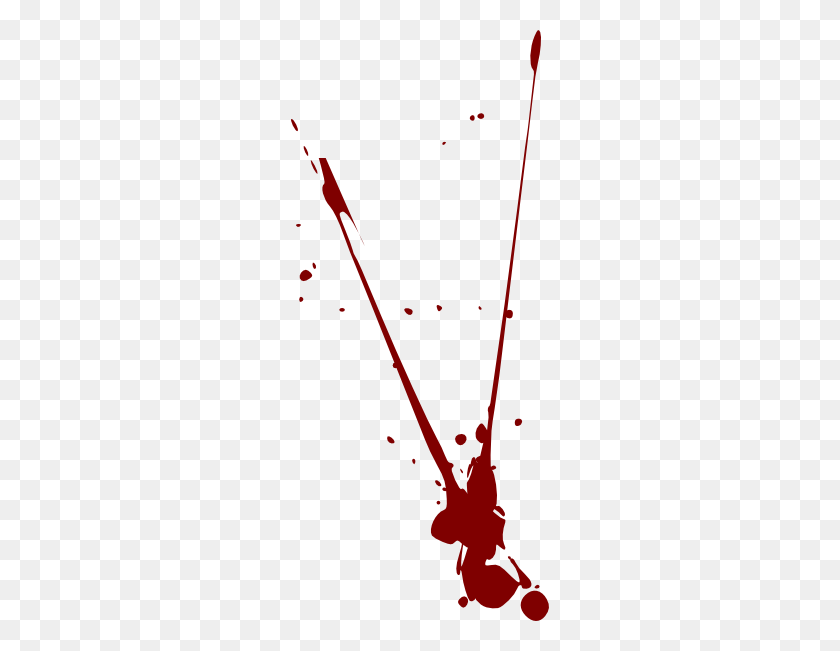 258x591 Blood Clip Art - Blood Splatter Clipart