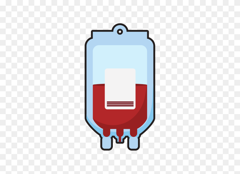 550x550 Blood Donation Theme Design, Isolated Icon - Blood Bag Clipart