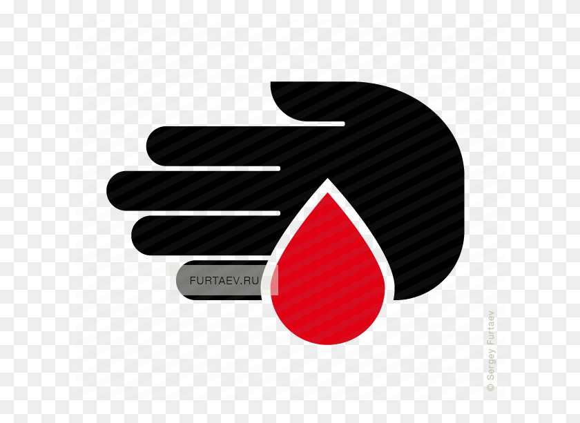 620x553 Значок Донорства Крови Векторный - Кровь Рука Png