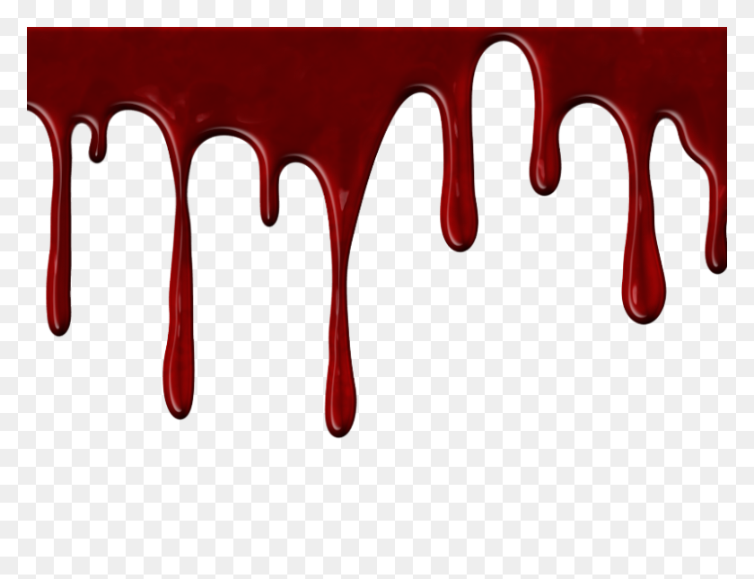 800x600 Blood Drip Png Images - Blood Border PNG