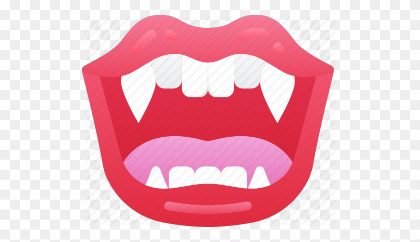 512x425 Blood, Evil, Halloween, Mouth, Teeth, Vampire Icon - Vampire Teeth PNG