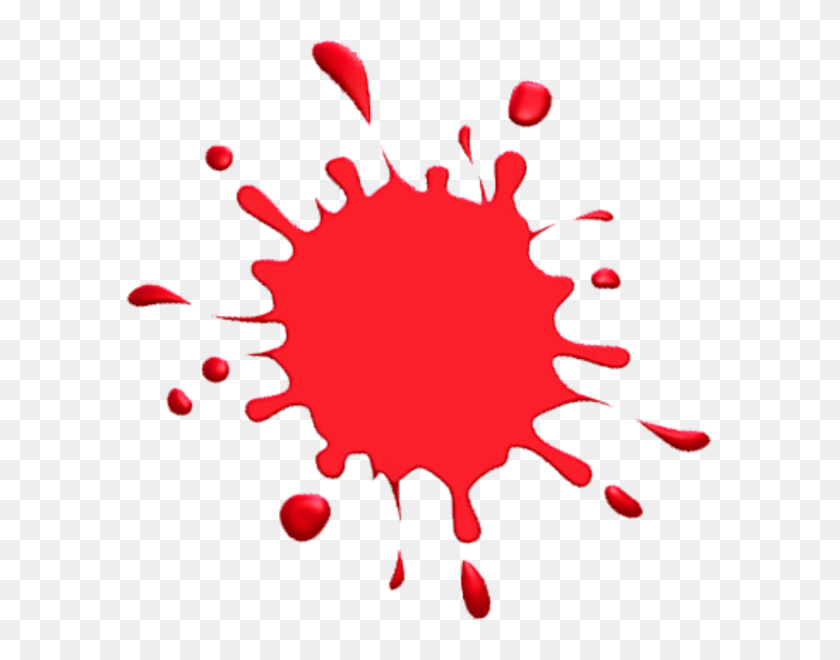 600x600 Blood Paint Cliparts - Blood Splatter PNG
