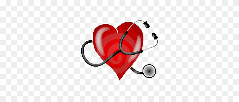 300x300 Blood Pressure Clip Art - Stethoscope With Heart Clipart