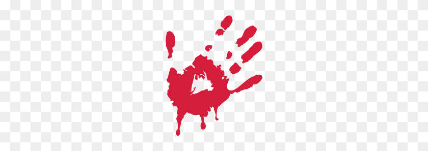 190x237 Bloody Hand - Blood Hand PNG