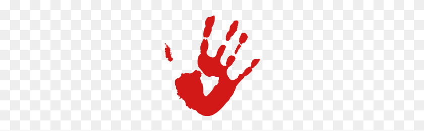 190x201 Bloody Hand Print - Bloody Hand PNG