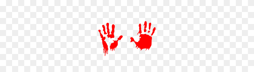 190x180 Bloody Zombie Hand Prints - Bloody Hand PNG