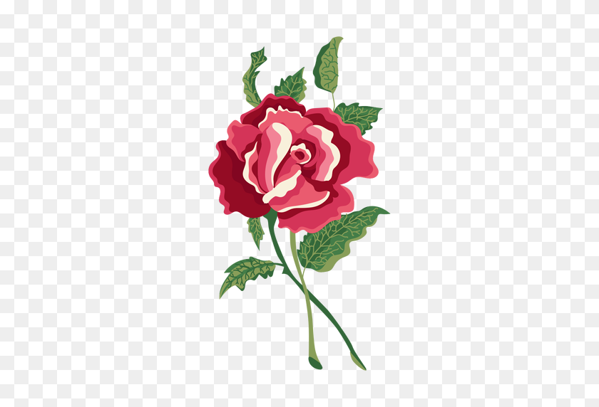 512x512 Цветущая Роза Вода Значок Краски Цветок - Цветок Прозрачный Png