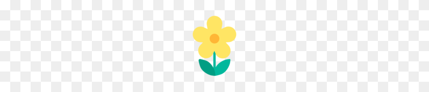 120x120 Blossom Emoji - Yellow Rose PNG