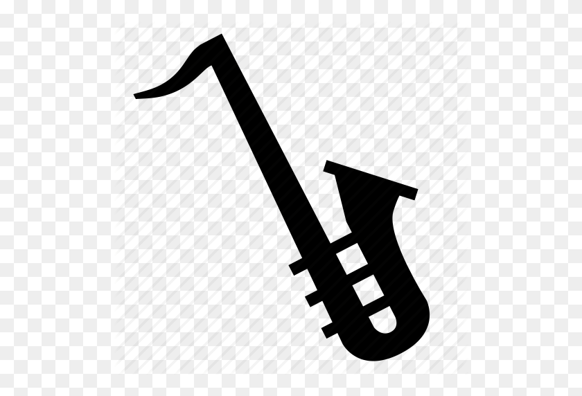 512x512 Blowing, Instrument, Jazz, Music, Saxaphone Icon - Saxaphone PNG